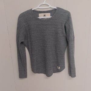 WOLFE CO APPAREL GREY HAWKSTONE WAFFLE KNIT SIZE SMALL